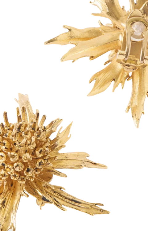 Chardon Gold-Tone Clip Earrings — снимка 2