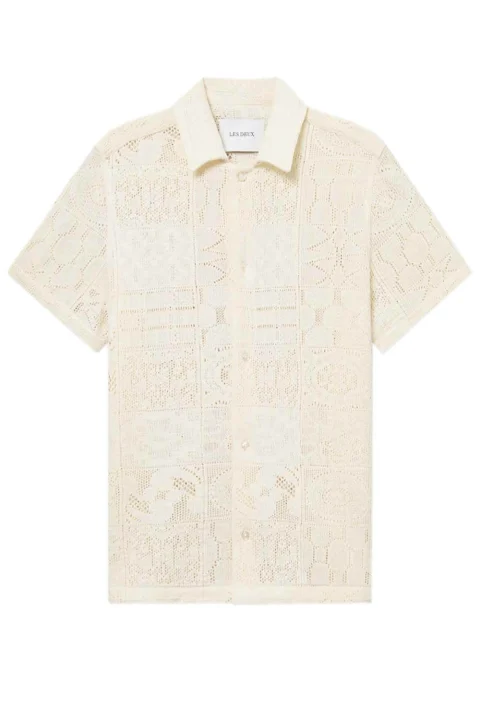 Риза Hector Lace Ss LDM401098 215215-ivory