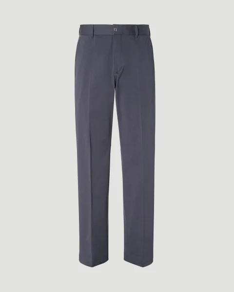 Blue Gabardine Pants
