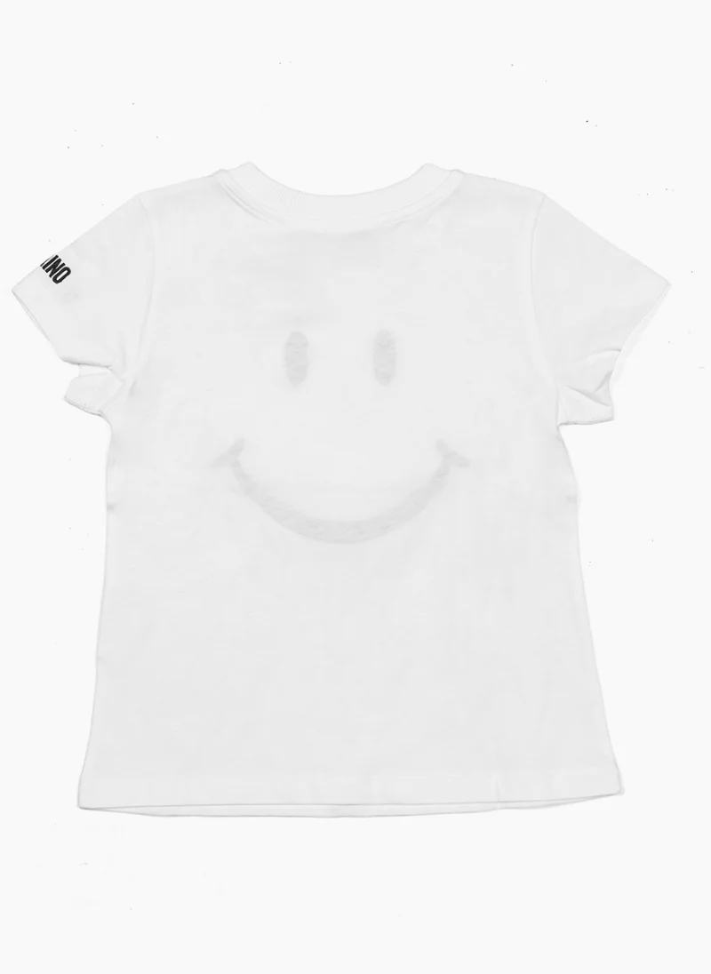 Тишърт с принт 'Smiley face' Moschino Kids — снимка 2