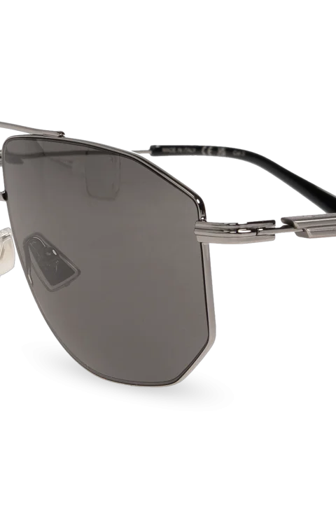 Rounded Square Sunglasses in Ruthenium-Grey — снимка 2