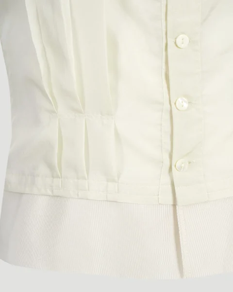 Silk Top in Ivory — снимка 3