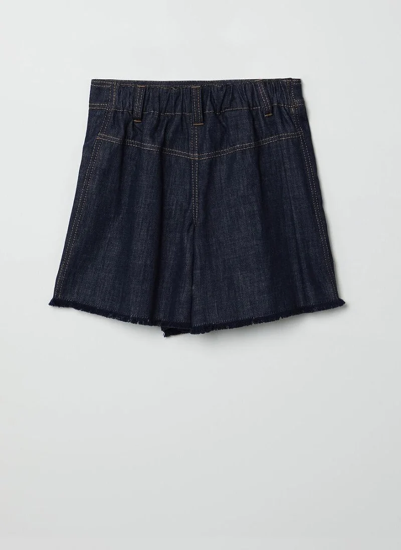 Пола-панталон от деним Brunello Cucinelli Kids