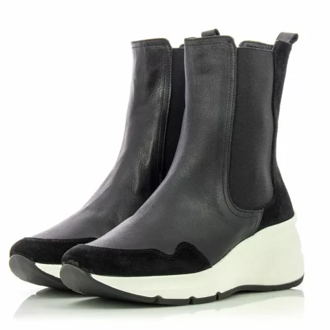 Дамски Спортни Боти CARLO FABIANI – 16019301 BLACK SUEDE/BLACK LEATHER — снимка 3