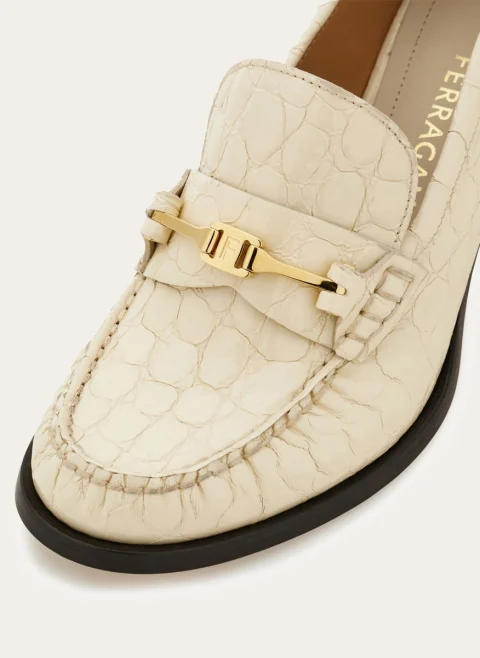 Еспадрили на ток `F buckle` Ferragamo — снимка 4