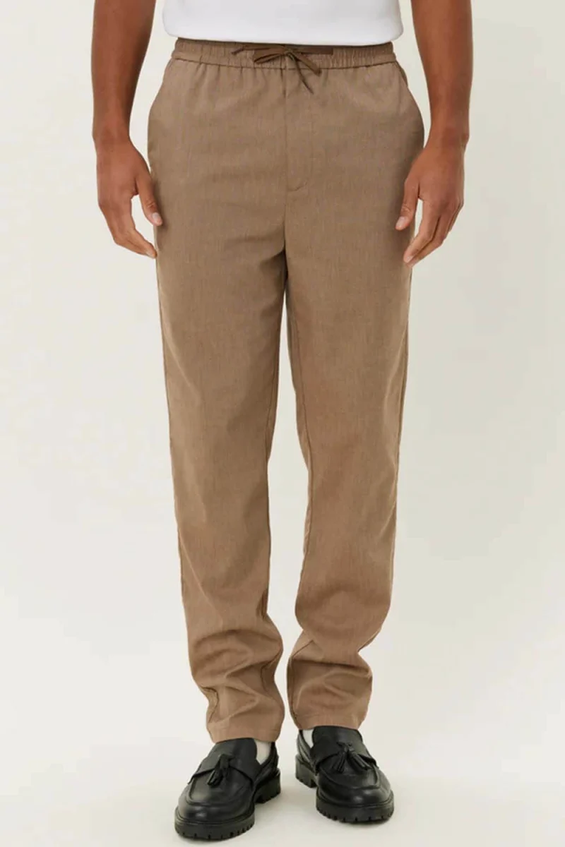 Панталон Como Tapered Slub Drawstring LDM501107 855855-walnut — снимка 2