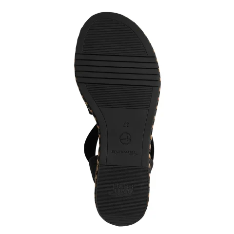 Дамски Равни Сандали TAMARIS – 1-28110-44-0A1 BLACK — снимка 6