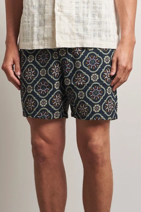 Бермуда Otto Aop Tapestry Shorts 1000144 460-dark navy — снимка 2