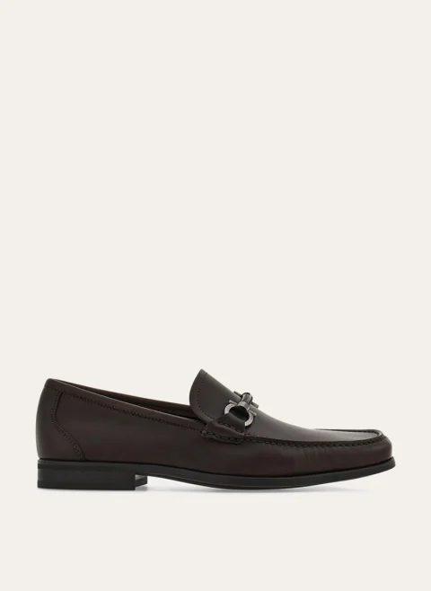 Кожени мокасини 'Gancini` Ferragamo — снимка 1