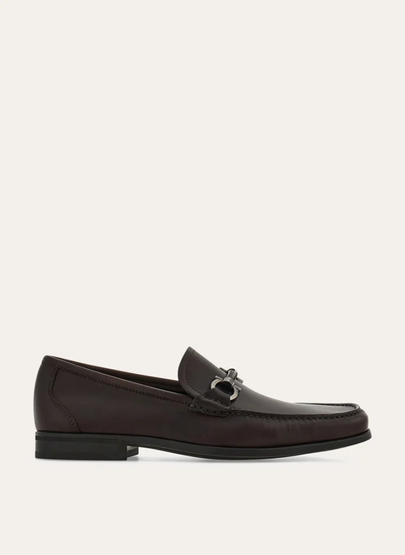 Кожени мокасини 'Gancini` Ferragamo