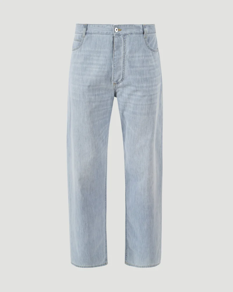Light Blue Cotton Jeans