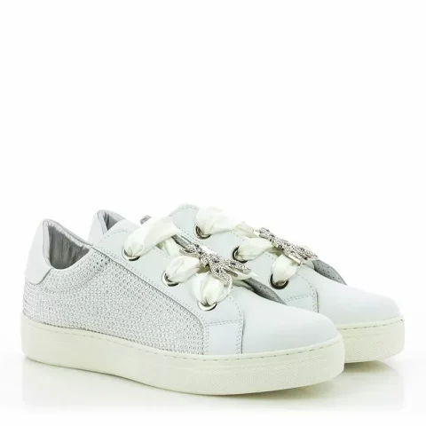 Дамски Сникърс PATRIZIA PEPE – PPJ826 BIANCO — снимка 3