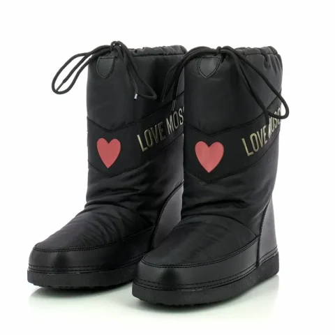 Дамски Спортни Боти MOSCHINO – JA24032G1FISY0000 NERO — снимка 3