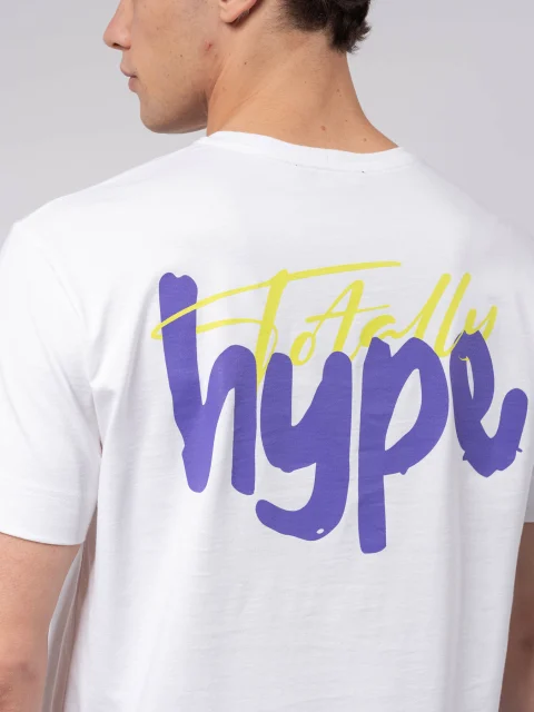 Бяла тениска TOTALLY x hype — снимка 8