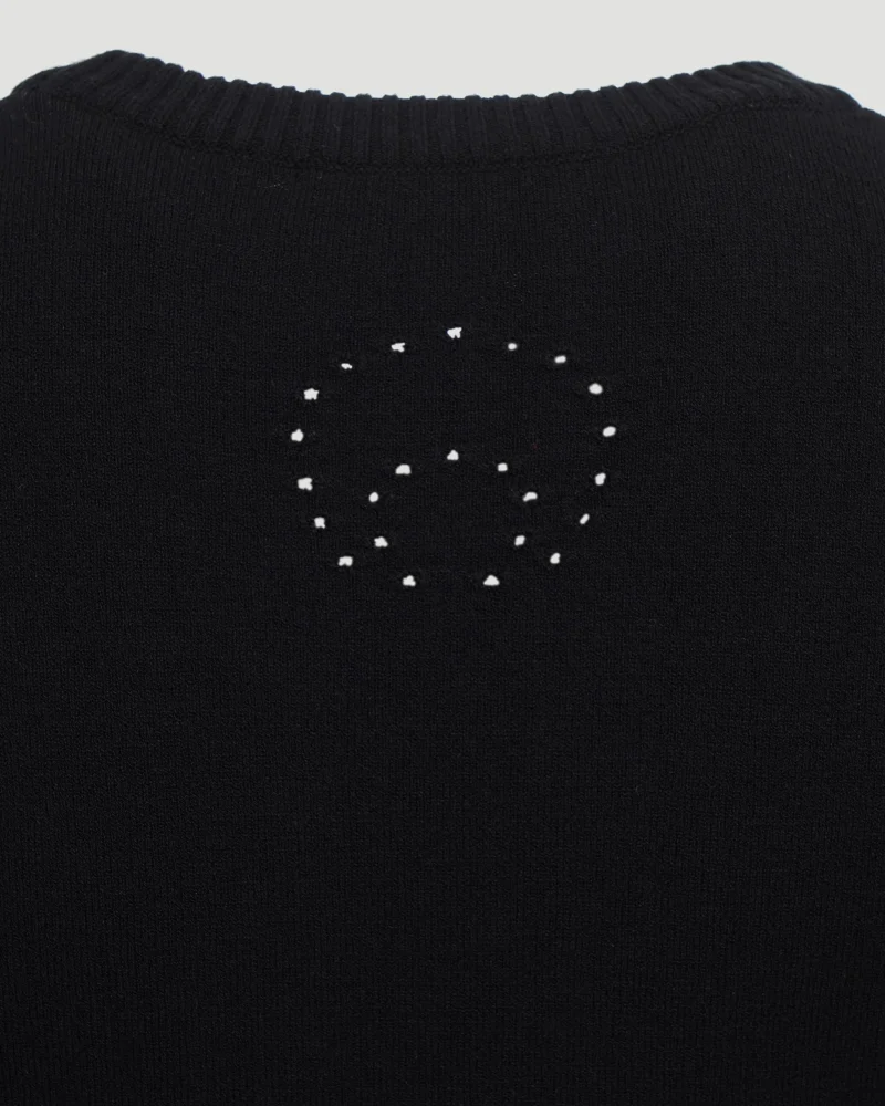 Ribbed-Knit Paneled Sweater — снимка 3