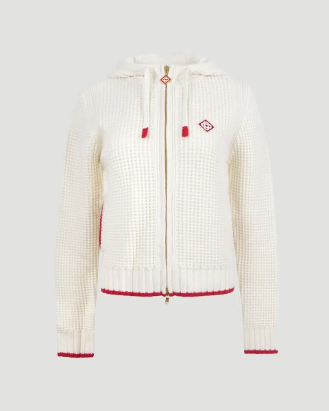 Waffle Knit Hoodie
