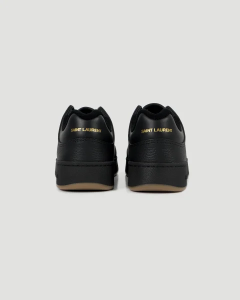 SL/61 Sneakers in Black Grained Leather — снимка 4