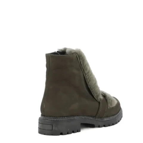 Дамски Равни Боти STUDIO CAMPIONE – 107741-khaki — снимка 2