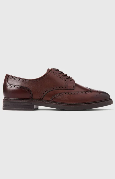 Кожени обувки ASHER WINGTIP