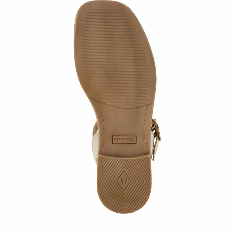 Дамски Равни Сандали TAMARIS – 1-28160-42-965 LIGHT GOLD MET — снимка 6