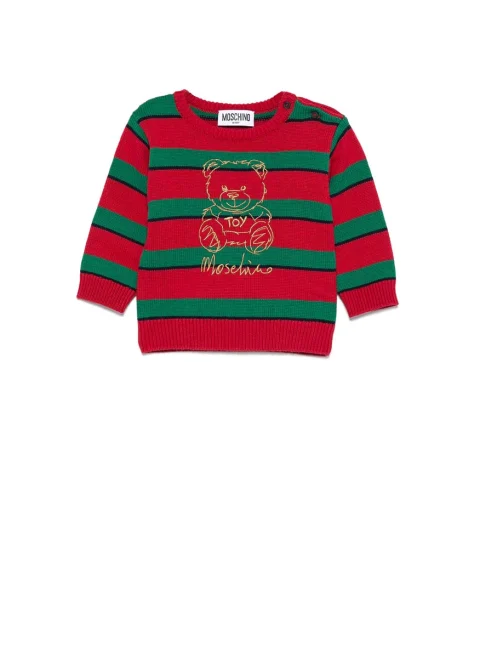 Пуловер с бродерия 'Teddy Bear' Moschino Kids