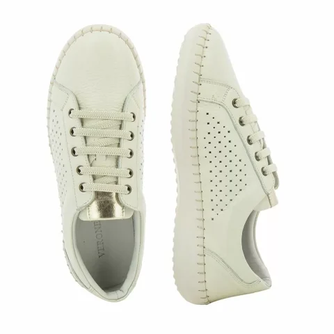 Дамски Ежедневни VERONELA – 165.2061 WHITE/MTLC GOLD — снимка 4