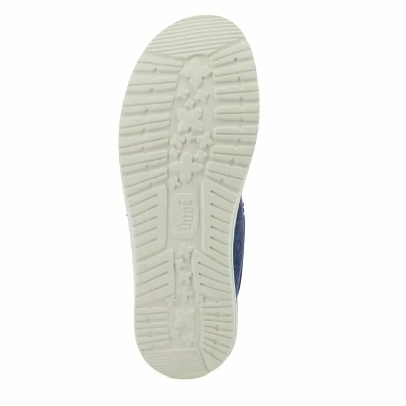 Мъжки Ежедневни HEY DUDE – 43087-4UJ WALLY PALM NAVY/RED — снимка 2