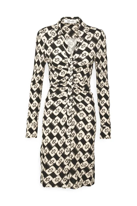 Рокли Dvf Sheska Dress DVFDL3Q032PYCKB B2384 paisley chainlink black