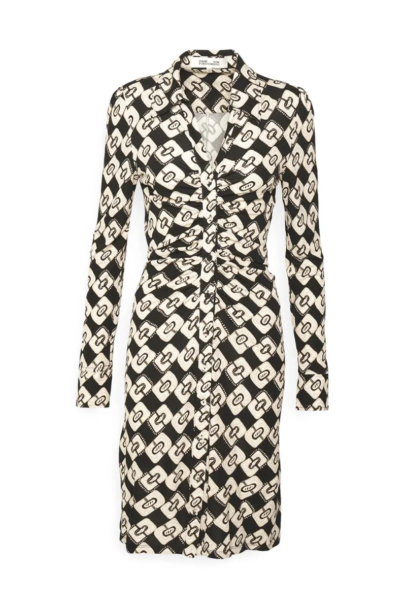 Рокли Dvf Sheska Dress DVFDL3Q032PYCKB B2384 paisley chainlink black