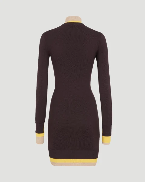 Dark Purple Wool Dress — снимка 2