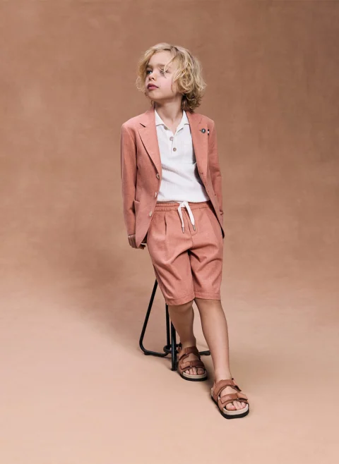 Къс панталон с вълна Brunello Cucinelli Kids 12 — снимка 4