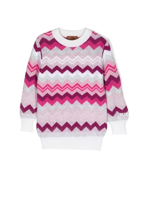 Пуловер от вълна и мохер Missoni Kids — снимка 5