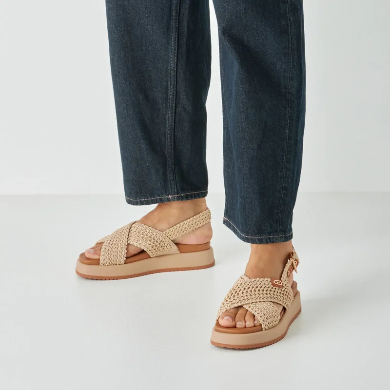Дамски Сандали На Платформа TAMARIS – 1-28224-46-400 BEIGE — снимка 7