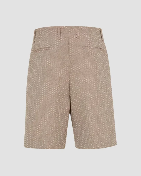 Jacquard Shorts in Beige — снимка 2