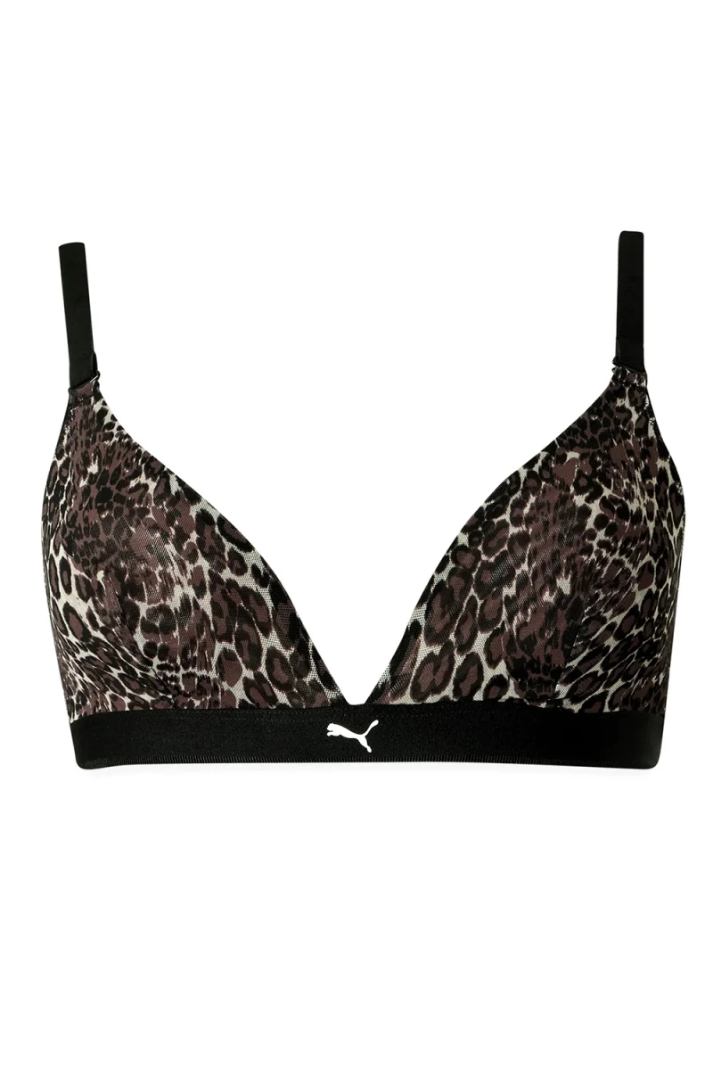 Top Animal Mesh Triangle Top 701239579 001 black combo
