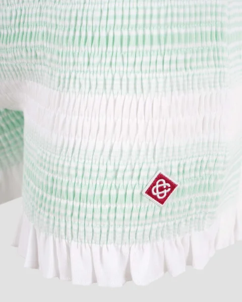 Stripe Shirred Shorts — снимка 3