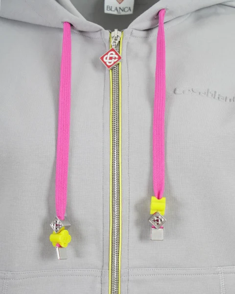 Zip-Front Stretch Cotton Hoodie — снимка 2