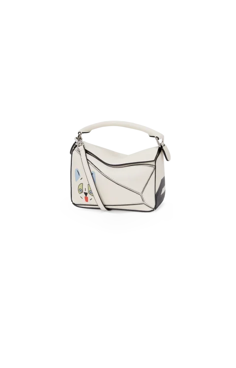 Futurist Cat Mini Puzzle Bag in Classic Calfskin