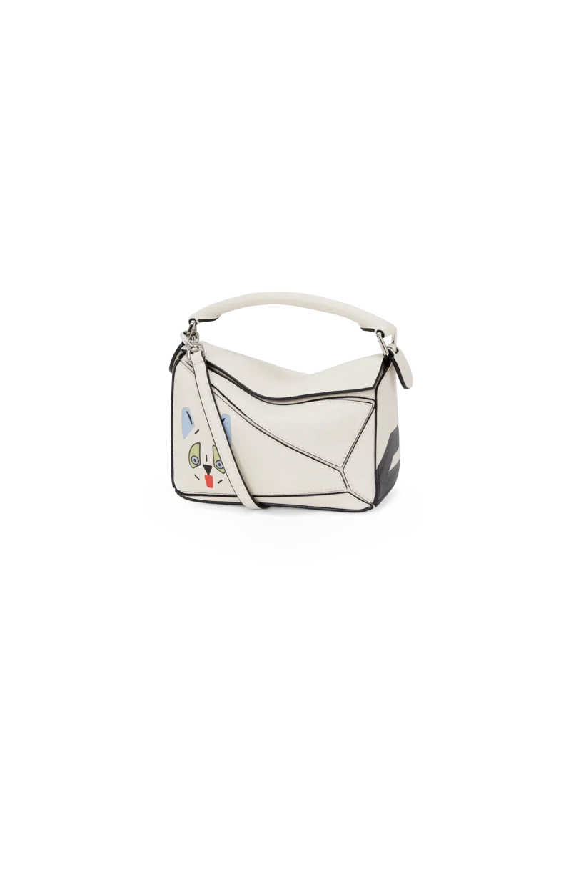 Futurist Cat Mini Puzzle Bag in Classic Calfskin