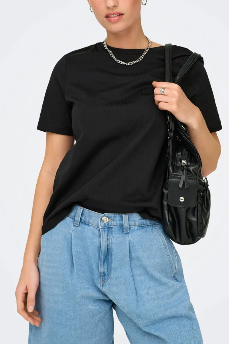 T-Shirt Onlfreja S/S Luxe Cc 15367970 C-N10 black — снимка 2