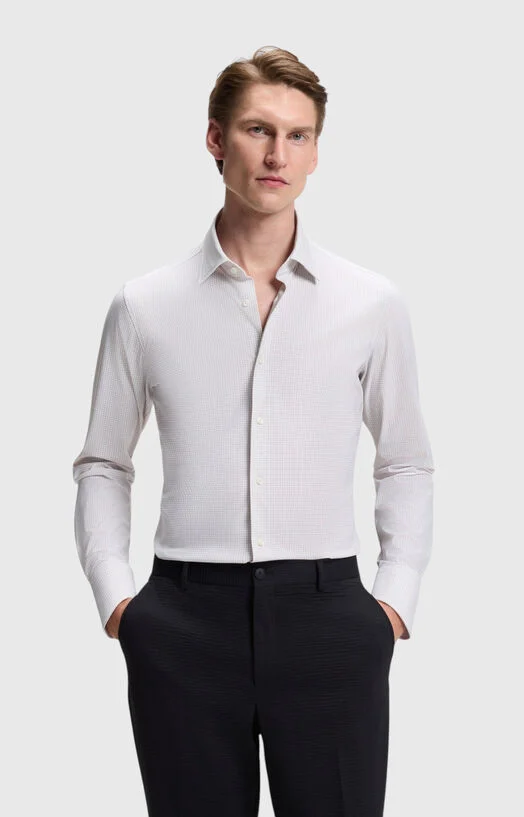 Риза в бежов цвят с принт