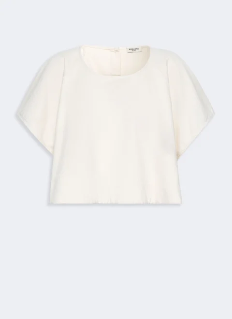 Блуза със скъсена дължина Weekend Max Mara Wkdforte — снимка 7
