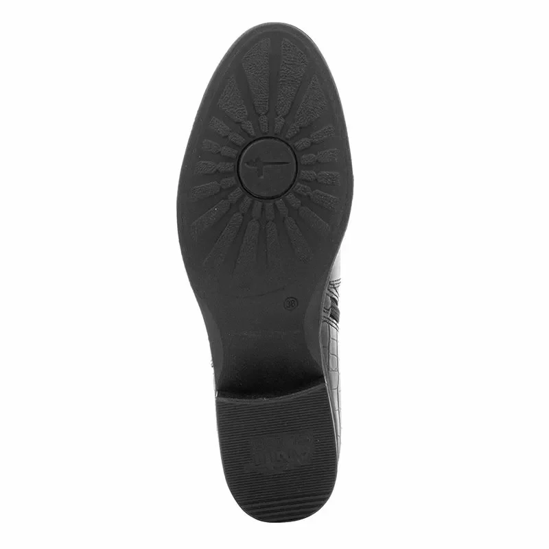 Дамски Равни Боти TAMARIS – 1-25047-41 001 BLACK — снимка 4