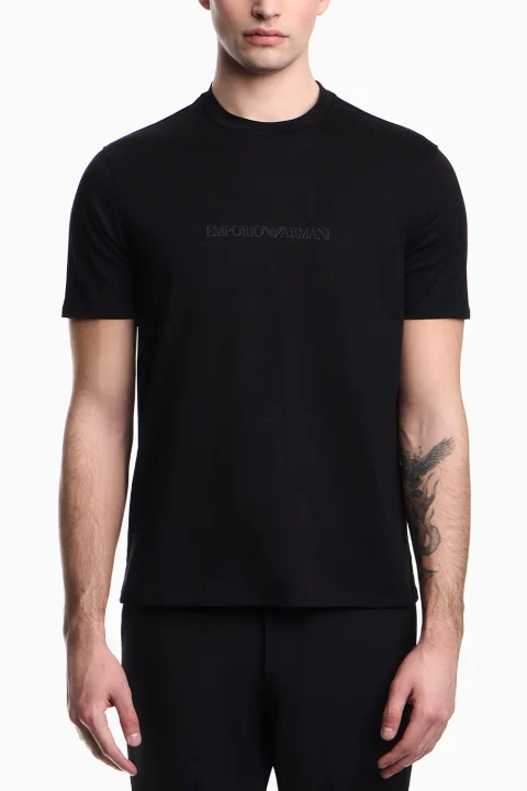 T-Shirt EM004583AF13669 MC540 black -ea logo 16cm — снимка 2