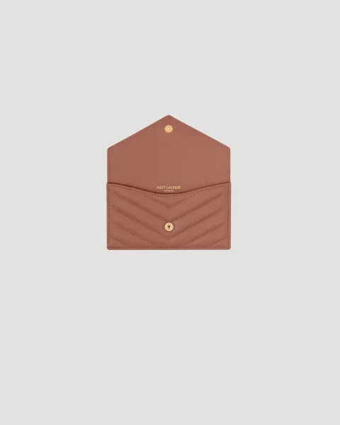Cassandre Fragments Flap Card Case in Lambskin — снимка 4