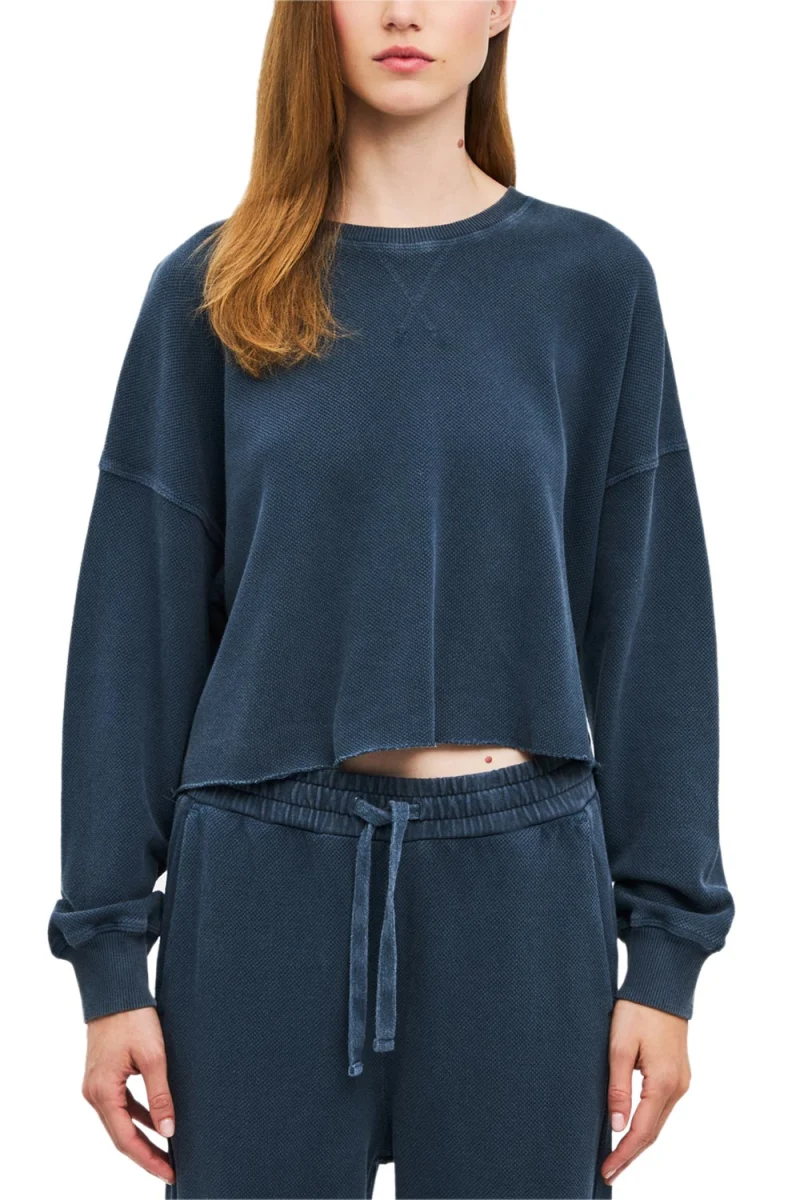 Суичър Piquet Fleece DLWL000057 vintage blue