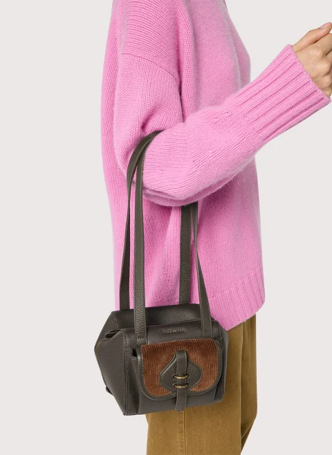 Мини чанта Coccinelle Mavery Pocket Fango Cognac — снимка 6