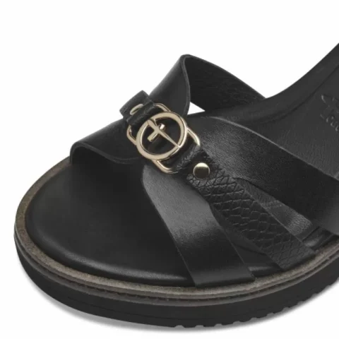 Дамски Сандали На Платформа TAMARIS – 1-28010-42-001 BLACK — снимка 4