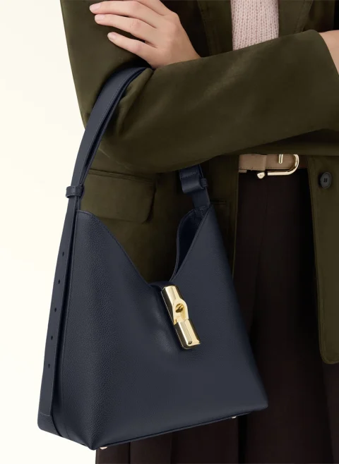 Мини чанта Furla Goccia Ink Blue — снимка 3