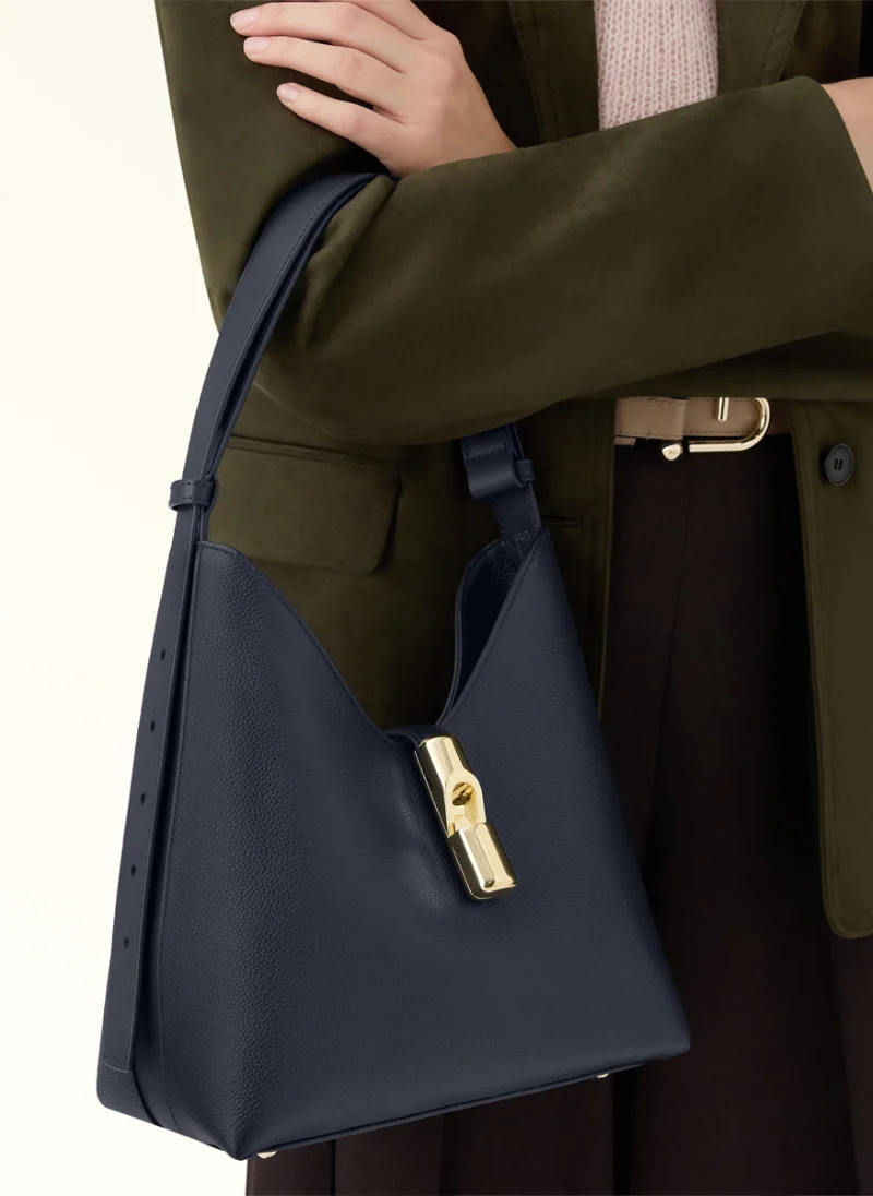 Мини чанта Furla Goccia Ink Blue — снимка 3